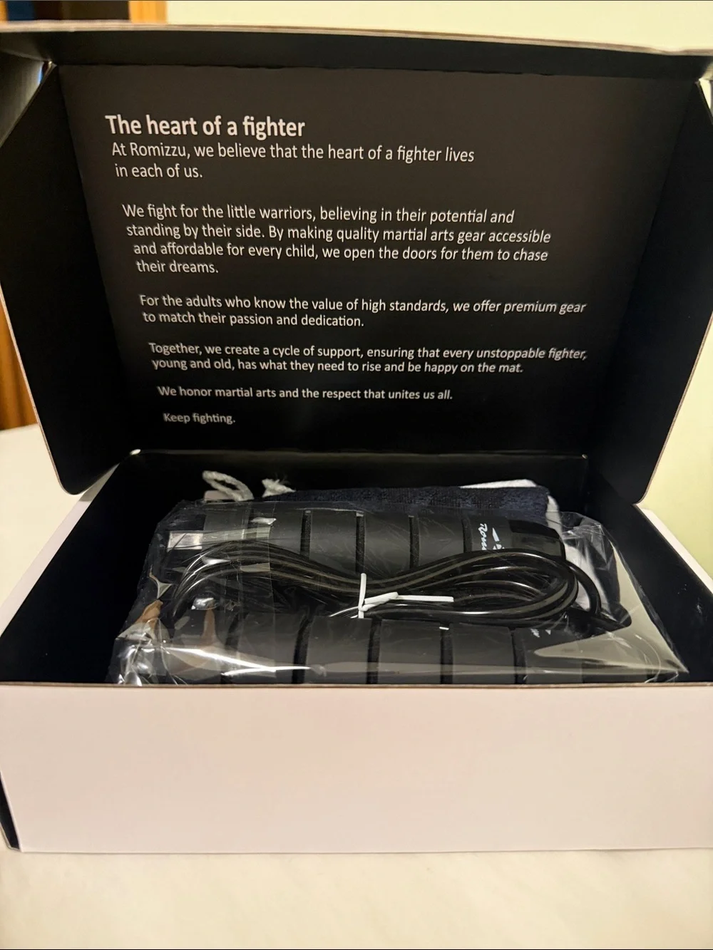 Black Jump Rope with Ergonomic Handles